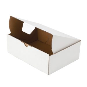 100pcs 220 x 160 x 77mm Diecut Mailing Box White