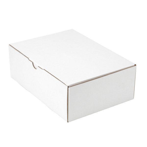 100pcs 220 x 160 x 77mm Diecut Mailing Box White