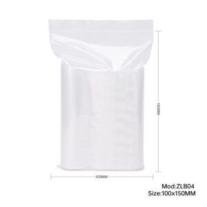 1000pcs 100mm x 150mm Resealable Ziplock Plastic Bags