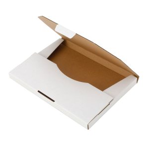 200pcs 220 x 160 x 16mm Diecut Flat Mailing Box White