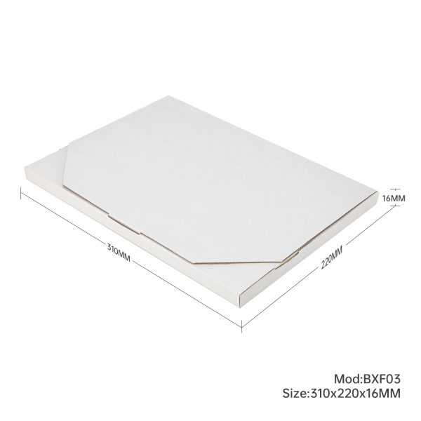 100pcs 310 x 220 x 16mm Diecut Flat Mailing Box White