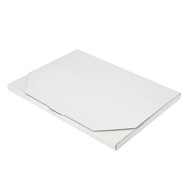 100pcs 350 x 250 x 16mm Diecut Flat Mailing Box White