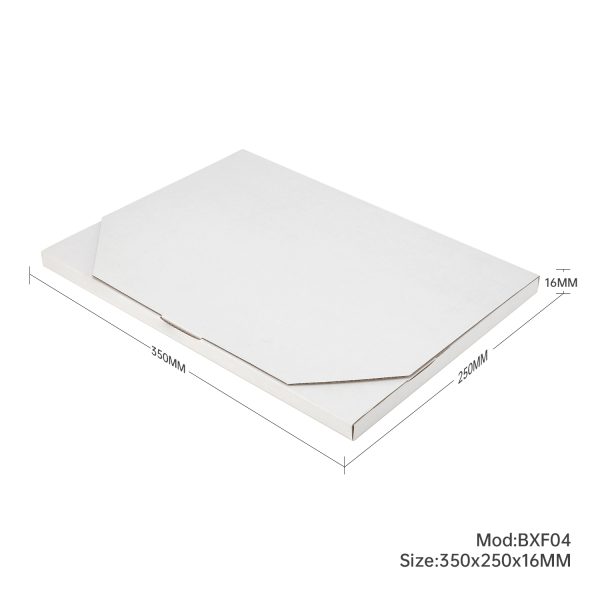 100pcs 350 x 250 x 16mm Diecut Flat Mailing Box White