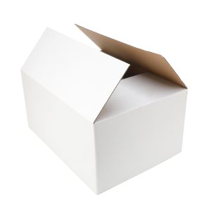 100pcs 320 x 240 x 160mm Regular Slotted Mailing Box White