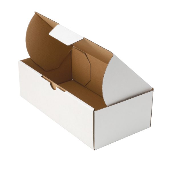 100pcs 240 x 125 x 75mm Diecut Mailing Box White