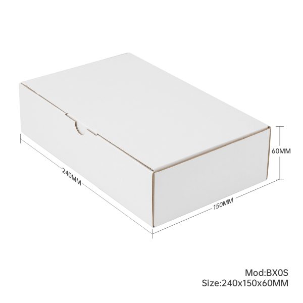 100pcs 240 x 150 x 60mm Diecut Mailing Box White