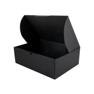 100pcs 310 x 225 x 102mm A4 Diecut FULL Black Mailing Box