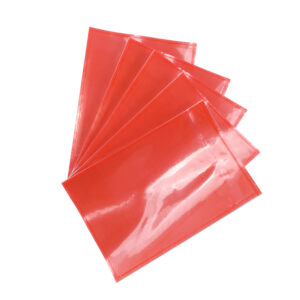 1000pcs 115mm x 165mm Invoice Enclosed Sticker Pouch Doculopes Plain Red