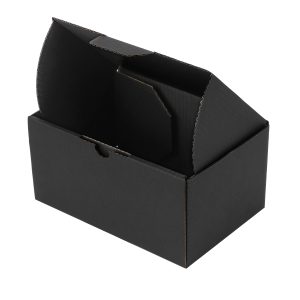 100pcs Full Black 150 x 100 x 75mm Diecut Mailing Box