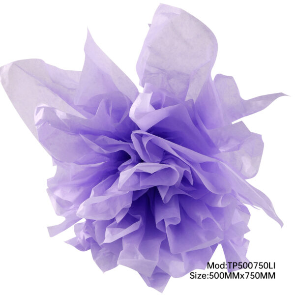 500 Sheets Acid Free Tissue Paper 500x750mm 17gsm Lilac