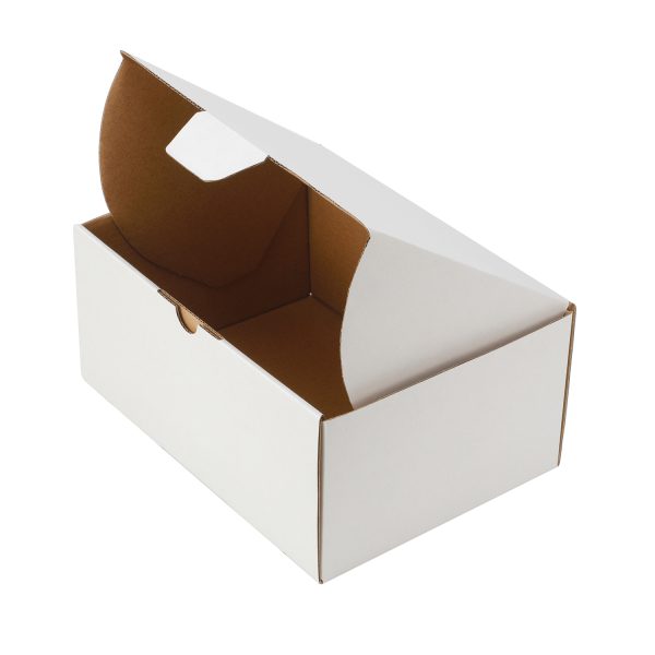 100pcs 220 x 160 x 100mm Diecut Mailing Box White