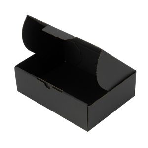 100pcs 175 X 130 X 55mm Diecut Mailing Box Full Black