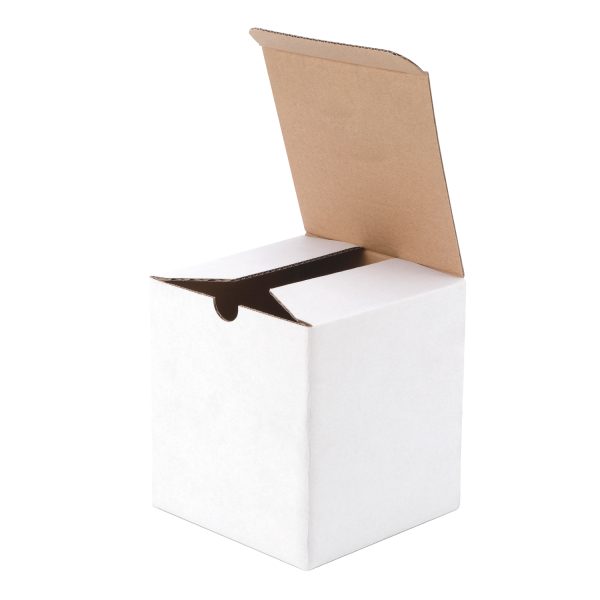 100pcs 105 x 105 x 115mm Candle Mailing Box White