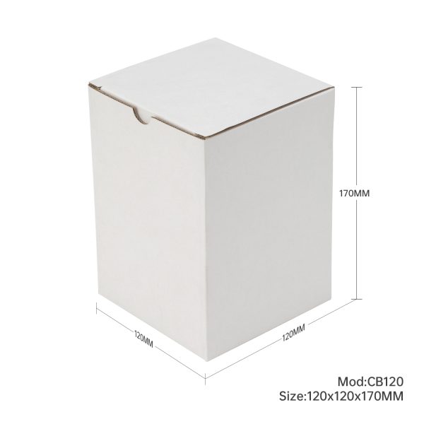 100pcs 120 x 120 x 170mm Candle Mailing Box White