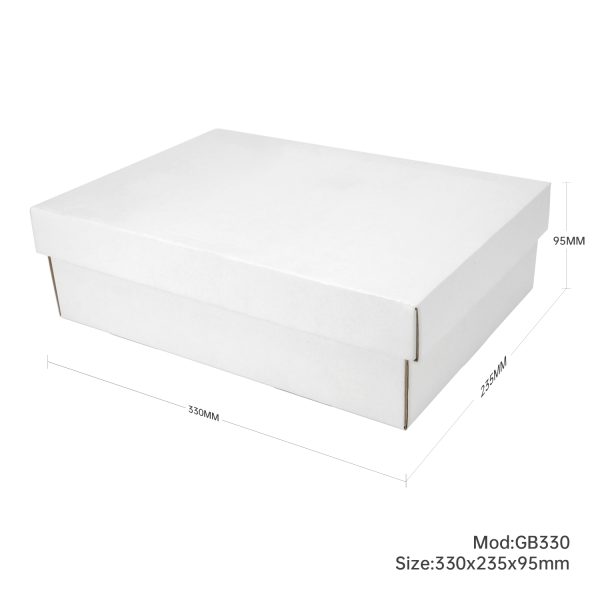 50 Sets 330 x 235 x 95mm White Gift Box