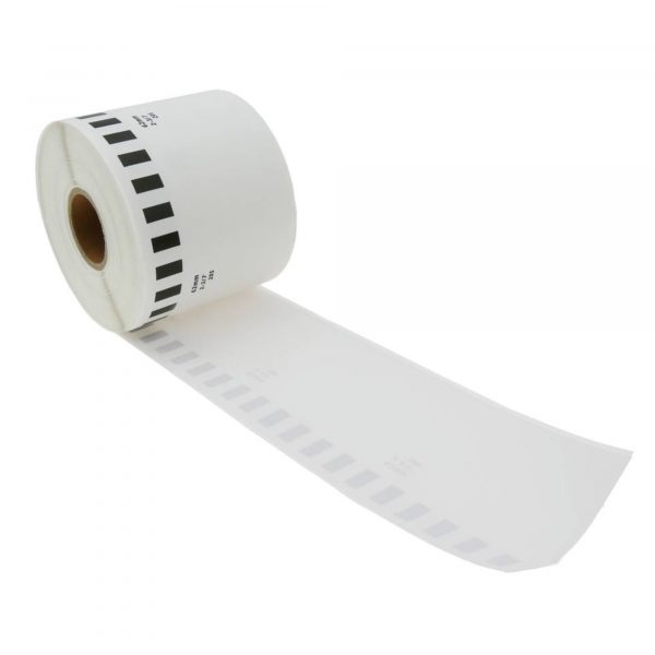 10 Refill Rolls DK22205 Brother Compatible Continuous Labels 62mmx30.48m