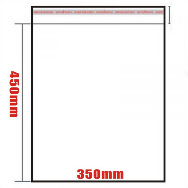 100pcs 350mm x 450mm Polypropanlene BOPP Bag 35um