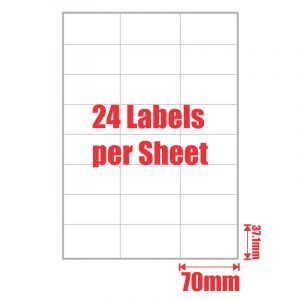 100pcs 24UP Mailing Address Sticker Labels Self Adhesive