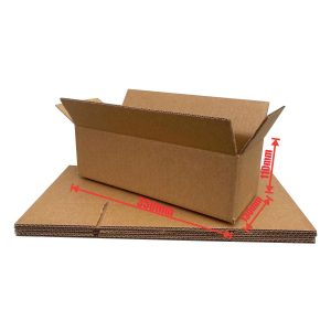 25pcs Heavy Duty 350 x 130 x 110mm Brown Regular Slotted Mailing Box