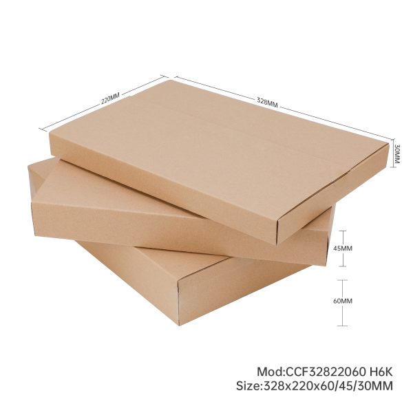 50pcs 328x220mm (Heights 60/45/30mm) A4 Multi Crease Folder Box