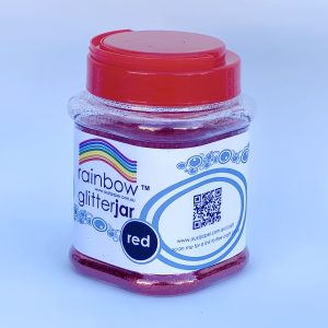 Glitter Jar 250g Red