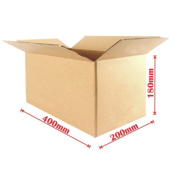 25pcs Regular Slotted 400 x 200 x 180mm Mailing Box Brown