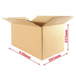 25pcs 430 x 305 x 255mm Regular Slotted Mailing Box