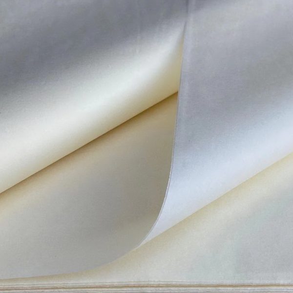 500 Sheets Acid Free Tissue Paper 500x750mm 17gsm Cream