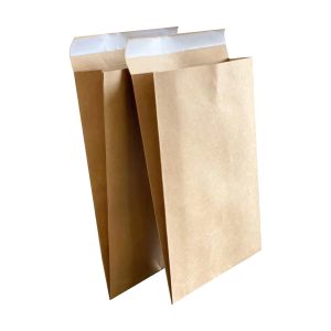 200pcs Kraft Paper Courier Tuff Envelopes 255x330x80mm 160GSM