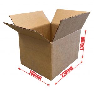 25pcs 230 x 180 x 155mm Regular Slotted Mailing Box Brown