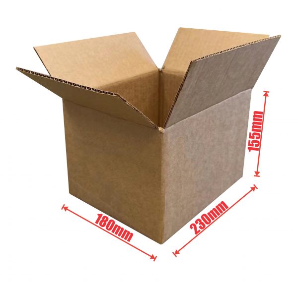 25pcs 230 x 180 x 155mm Regular Slotted Mailing Box Brown