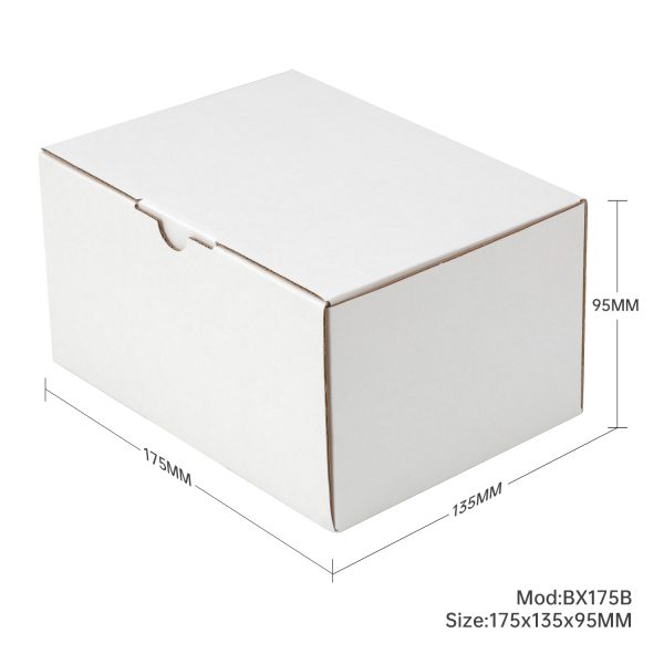 100pcs 175 x 135 x 95mm Diecut Mailing Box White