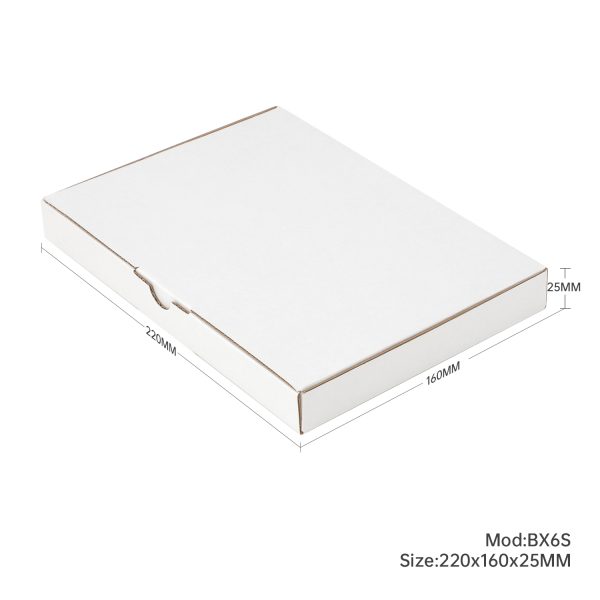 100pcs 220 x 160 x 25mm Diecut Mailing Box White