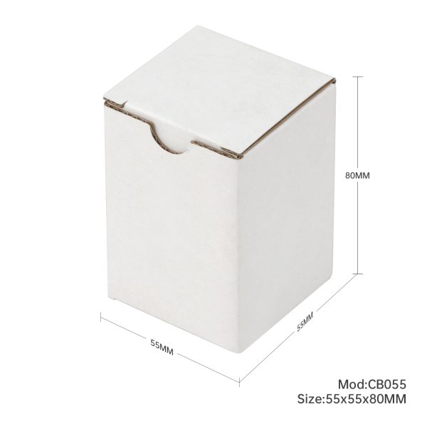 100pcs 55 x 55 x 80mm Candle Mailing Box White