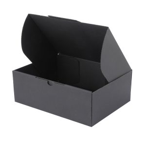 100pcs Full Black Diecut 270 x 160 x 120mm Mailing Box