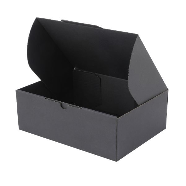 100pcs Full Black Diecut 270 x 200 x 95mm Mailing Box