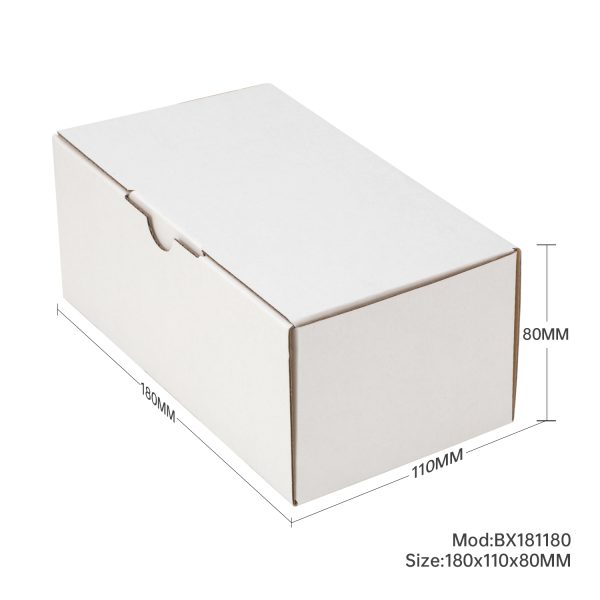 100pcs 180 X 110 X 80mm Diecut Mailing Box White