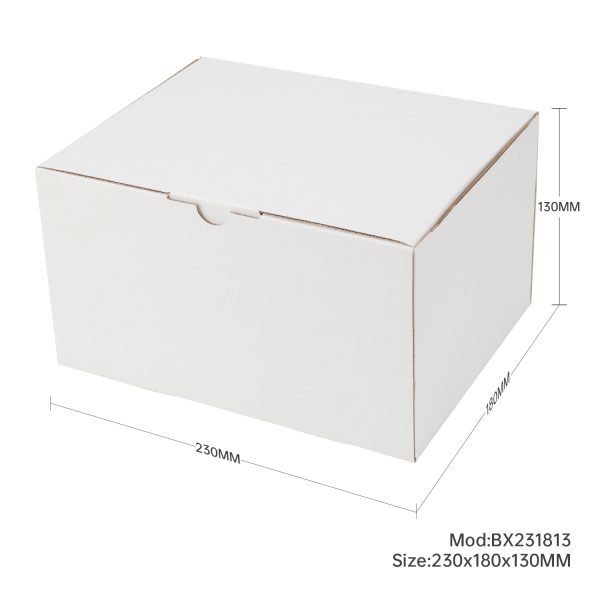 100pcs 230 X 180 X 130mm Diecut Mailing Box White