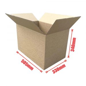 25pcs Heavy Duty 505 x 330 x 340mm Cardboard Carton Boxes