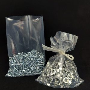 1000pcs 230mm x 380mm Open Top Clear Poly Bags 50um