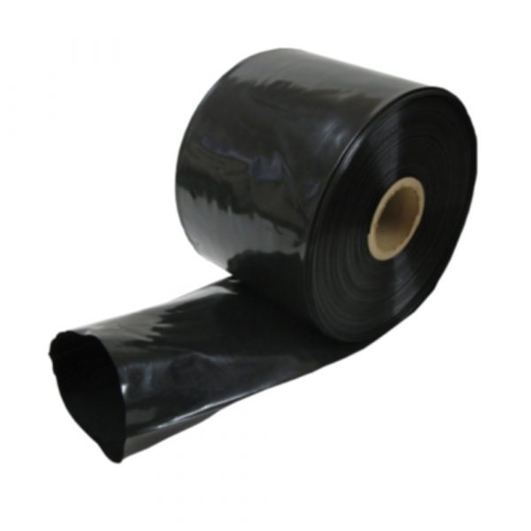 LayFlat Poly Tubing 200mm 100UM Black 7.5kg/roll