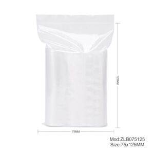 1000pcs 75mm x 125mm Resealable Ziplock Plastic Bags