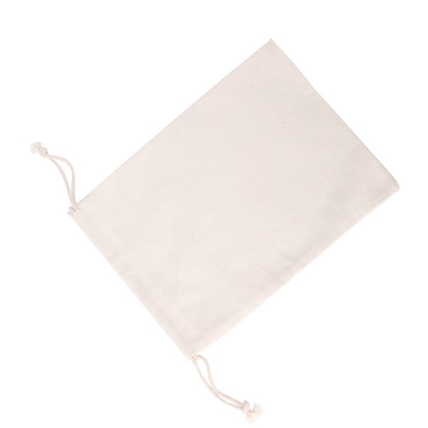 50pcs Calico Drawstring Bag 350x480mm Natural Cotton Pouches