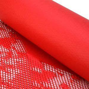 Honeycomb Protective Paper Wrap Roll 500mmx100m Red