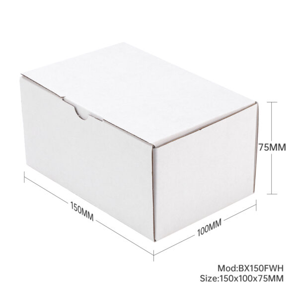 100pcs Full White 150x 100 x 75mm Diecut Mailing Box