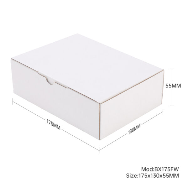 100pcs Full White175 x 130 x 55mm Diecut Mailing Box