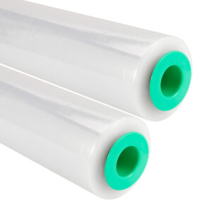 4 Rolls 25UM Clear 500mm x 400m Hand Stretch Film Cast Pallet Wrap