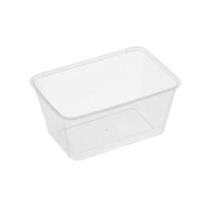 1000ML Rectangle Plastic Takeaway Food Container 500/Carton