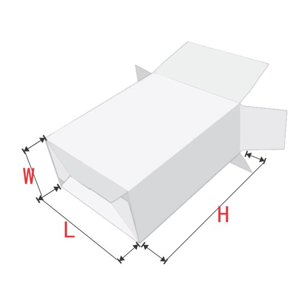 400pcs 145x82x122mm seal end auto bottom White Box