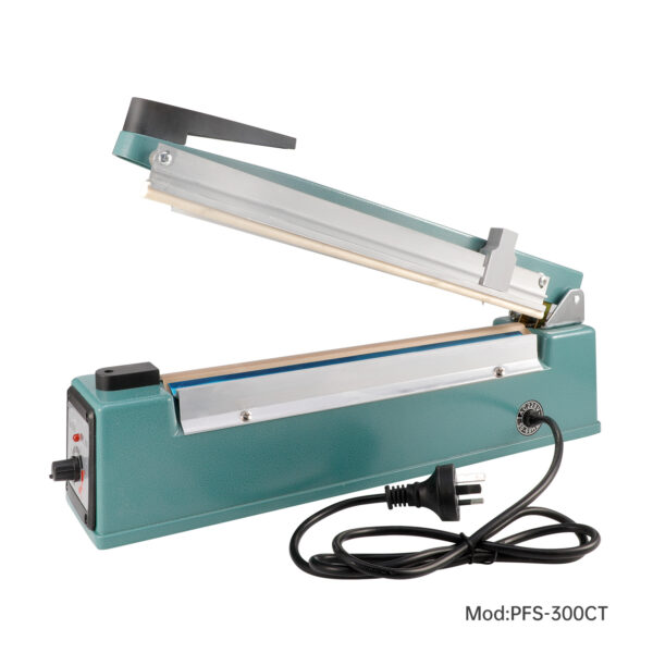 Heat Impulse Sealer With Cutter 300mm Wide